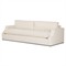 Mila Modern Classic Cream Crypton Sofa - 105&quot;