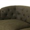 Khloe Rustic Lodge Green Performance Brown Wood Tufted Sofa - 78&quot;