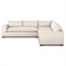 Cee Modern Classic Beige Performance 3 Piece Sectional - 114x114&quot;