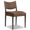 Odelia Modern Classic Brown Leather Oak Dining Chair