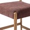 Odelia Modern Classic Maroon Velvet Brown Oak Counter Stool