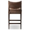 Odelia Modern Classic Brown Leather Oak Counter Stool
