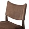 Odelia Modern Classic Brown Leather Oak Counter Stool