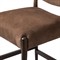 Odelia Modern Classic Brown Leather Oak Counter Stool