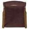 Odelia Modern Classic Maroon Velvet Brown Oak Dining Arm Chair