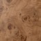 Lowen Modern Classic Brown Burl Wood Curved Desk
