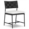 Lindsey Modern Classic Black Iron Outdoor Dining Chair