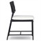 Lindsey Modern Classic Black Iron Outdoor Dining Chair