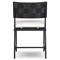 Lindsey Modern Classic Black Iron Outdoor Dining Chair