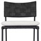 Lindsey Modern Classic Black Iron Outdoor Dining Chair