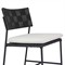 Lindsey Modern Classic Black Iron Outdoor Dining Chair