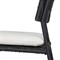 Lindsey Modern Classic Black Iron Outdoor Dining Chair