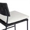 Lindsey Modern Classic Black Iron Outdoor Dining Chair
