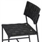 Lindsey Modern Classic Black Iron Outdoor Dining Chair