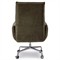 Leon Modern Classic Olive Green Velvet Stainless Steel Executive Office Chair
