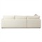 Nicole Modern Classic Cream Crypton 2 Piece Sectional - Left Chaise - 111x87&quot;