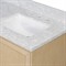 Cynthia Modern Classic Carrara Marble Bleached Oak Double Vanity Sink - 60&quot;