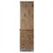 Basil Rustic Lodge Weathered Oak Armoire