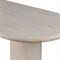 Regine Modern Classic Beige Concrete Oval Outdoor Dining Table - 102&quot;