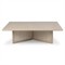 Rosal Modern Classic Natural Oak Woven Rush Square Coffee Table