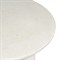 Aurore Modern Classic Aged White Concrete Round Outdoor Coffee Table