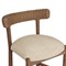 Cassel Coastal Beach Brown Teak Woven Outdoor Dining Chair