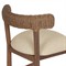 Cassel Coastal Beach Brown Teak Woven Outdoor Dining Chair