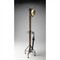 Marcia Traditional Dark Brown Mango Wood Black Iron Coat Rack