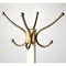 Marcia Traditional White Mango Wood Gold Iron Coat Rack