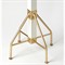 Marcia Traditional White Mango Wood Gold Iron Coat Rack