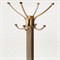 Marcia Traditional Brown Mango Wood Gold Iron Coat Rack