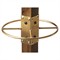 Marcia Traditional Brown Mango Wood Gold Iron Coat Rack