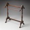 Novaria Updated Traditional Dark Brown Wood Blanket Stand