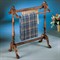 Novaria Updated Traditional Dark Brown Wood Blanket Stand