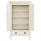 Camilla French Country Antique White Wood Armoire