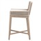 Orla Coastal Cream Performance Washed Brown Wood Outdoor Counter Stool
