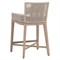 Orla Coastal Cream Performance Washed Brown Wood Outdoor Counter Stool