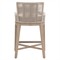Orla Coastal Cream Performance Washed Brown Wood Outdoor Counter Stool