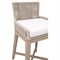 Orla Coastal Cream Performance Washed Brown Wood Outdoor Counter Stool