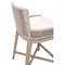 Orla Coastal Cream Performance Washed Brown Wood Outdoor Counter Stool