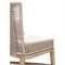 Orla Coastal Cream Performance Grey Wood Woven Dining Chair - Set of 2