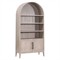 Albina French Country Grey Acacia Wood Storage Bookcase