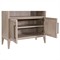 Albina French Country Grey Acacia Wood Storage Bookcase