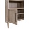 Albina French Country Grey Acacia Wood Storage Bookcase