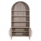 Albina French Country Grey Acacia Wood Storage Bookcase