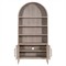 Albina French Country Grey Acacia Wood Storage Bookcase