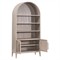 Albina French Country Grey Acacia Wood Storage Bookcase