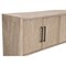 Cayson Coastal Beach Grey Acacia Wood Textured Media Cabinet - 74&quot;