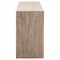 Cayson Coastal Beach Grey Acacia Wood Textured Media Cabinet - 74&quot;