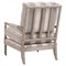 Charlize Modern Classic Beige Striped Oak Club Arm Chair